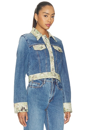 Alemais Marcel Denim Jacket in Blue