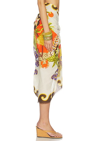 Alemais Island Cove Cotton Pareo in Cream