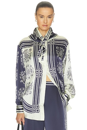 Banderra Scarf Silk Shirt Alemais