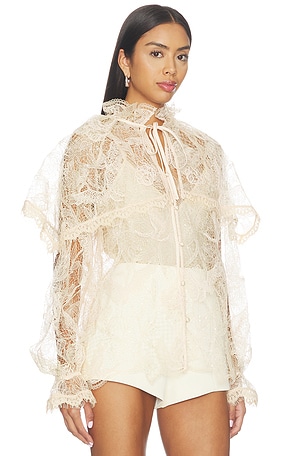 Alemais Winifred Lace Blouse in Cream