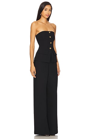 Amanda Uprichard Yadira Jumpsuit in Black