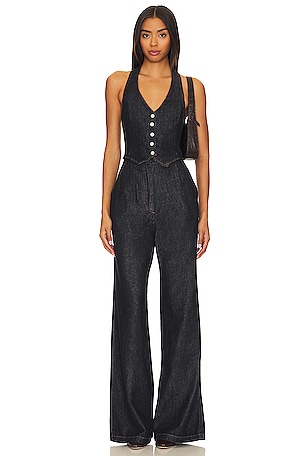 Amazon.com: Women's Denim Zipper Pocket Lace Up Jumpsuit Ladies Rompers (A,  L) : Clothing, Shoes & Jewelry