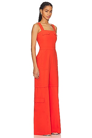 Amanda Uprichard Frida Jumpsuit in Orange