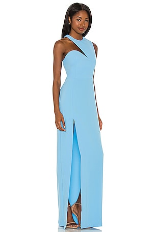 Amanda Uprichard X REVOLVE Gilda Gown in Baby Blue