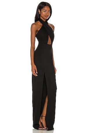 Amanda Uprichard X REVOLVE Zahara Gown in Black