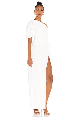 Amanda Uprichard Bexley Maxi Dress in White