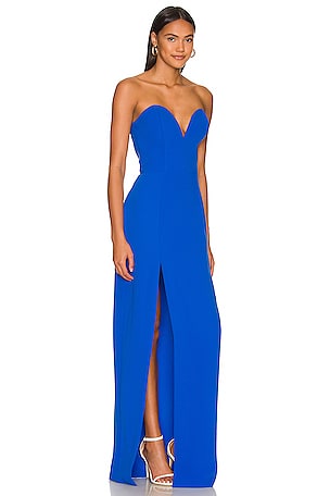 Amanda Uprichard x REVOLVE Cherri Gown in Blue