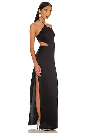 Amanda Uprichard x REVOLVE Celosia Gown in Black