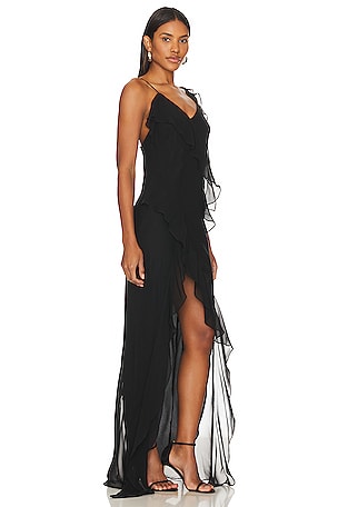 Amanda Uprichard Cassilda Gown in Black