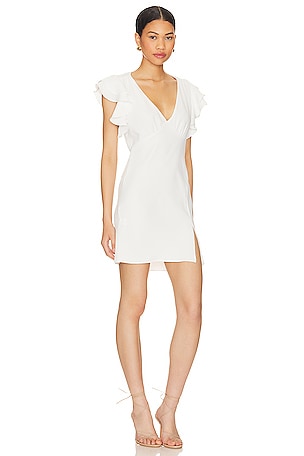 Amanda Uprichard x REVOLVE Cecelia Mini Dress in Ivory