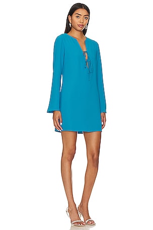 Amanda Uprichard X Revolve Venna Dress in Turquoise