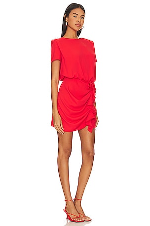 Amanda Uprichard X Revolve Cataluna Mini Dress in Red