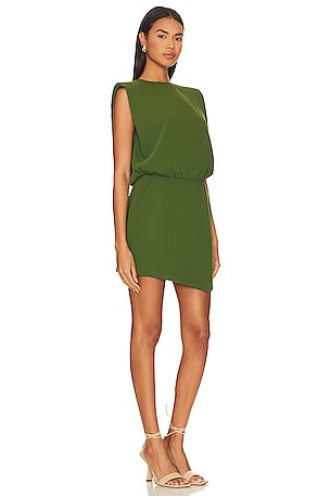 Amanda Uprichard Aisling Mini Dress in Green