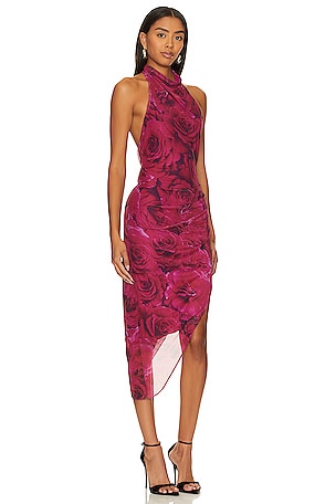 Amanda Uprichard Samba Midi Dress in Purple