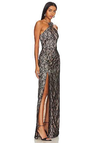 Amanda Uprichard X REVOLVE Sandy Gown in Black