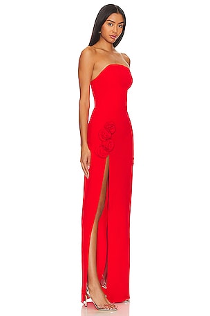 Amanda Uprichard X REVOLVE Wolfe Gown in Red