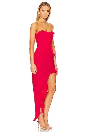 Amanda Uprichard Anessa Gown in Red