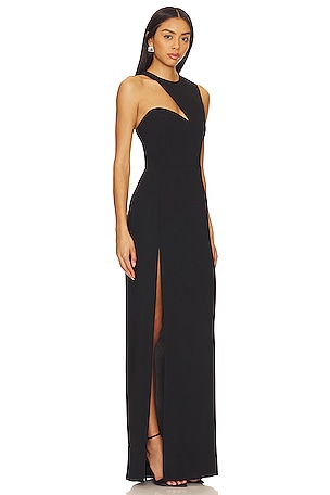 Amanda Uprichard X REVOLVE Gilda Gown in Black