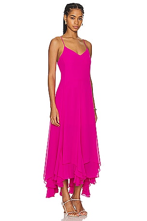 Amanda Uprichard Clemenza Dress in Fuchsia