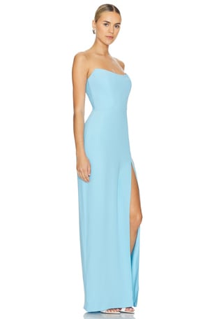 Amanda Uprichard x REVOLVE Chamberlain Maxi Dress in Baby Blue