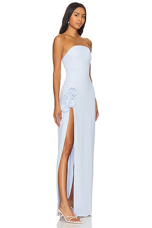 Amanda Uprichard x REVOLVE Wolfe Gown in Baby Blue