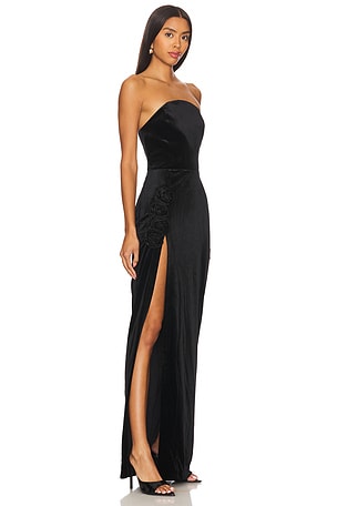 Amanda Uprichard Wolfe Gown in Black