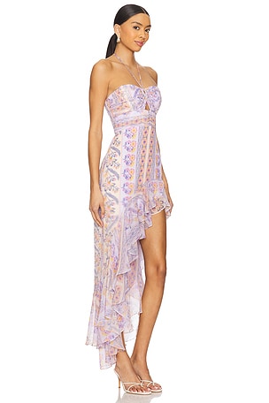 Amanda Uprichard Estrada Dress in Lavender,Coral