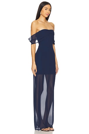 Amanda Uprichard Darien Maxi Dress in Navy