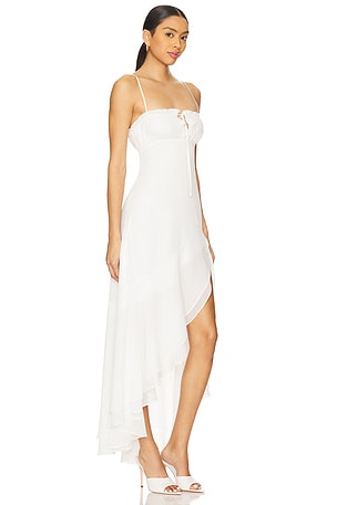 Amanda Uprichard ROBE ASYMÉTRIQUE DRESS in White