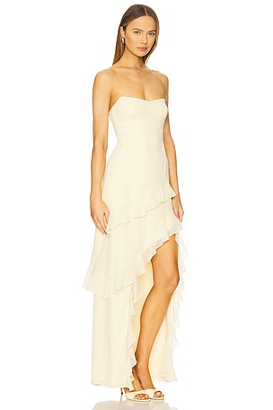 Amanda Uprichard Magnolia Dress in Lemon