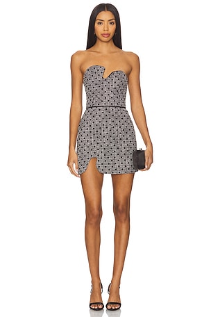 Puzzle Strapless Mini Dress Amanda Uprichard