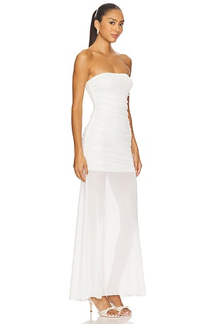 Amanda Uprichard x REVOLVE Leo Dress in Ivory. Size XS. Also