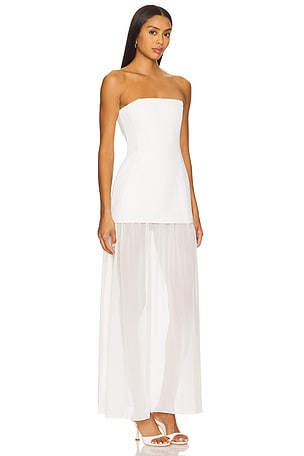 Amanda Uprichard x REVOLVE Linda Dress in Ivory. Size XS. Also