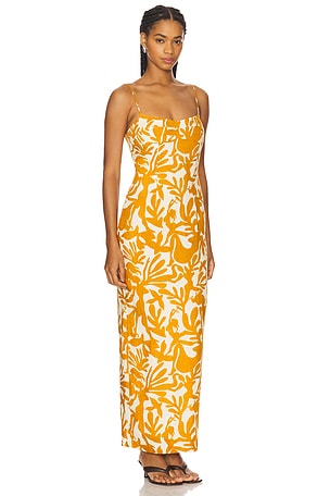 Amanda Uprichard Lawrence Maxi Dress in Yellow