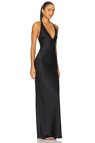 Amanda Uprichard Bondi Maxi Dress in Black