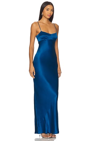 Amanda Uprichard Janeiro Maxi Dress in Blue