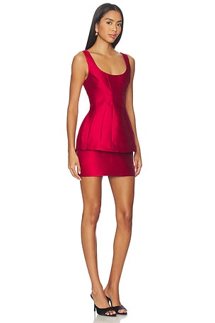 Amanda Uprichard Empire Dress in Red