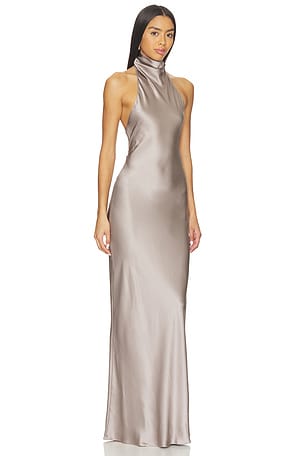 Amanda Uprichard Santana Gown in Grey