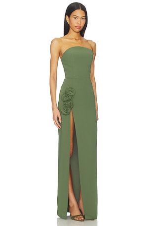 Amanda Uprichard x REVOLVE Wolfe Gown in Green