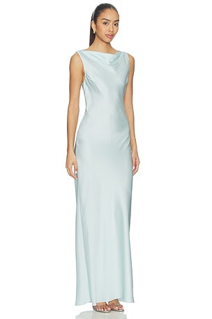 Amanda Uprichard Roslyn Gown in Baby Blue