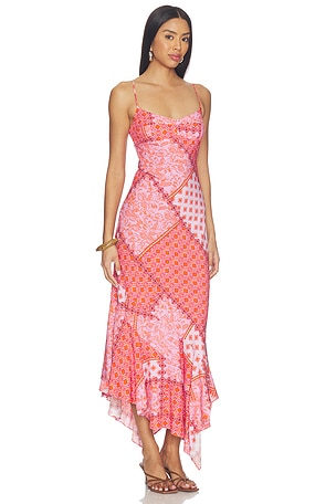 Amanda Uprichard Kaysee Maxi Dress in Pink