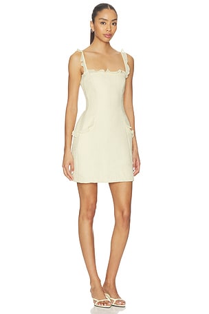 Amanda Uprichard Andreina Dress in Lemon. Size XL. Also