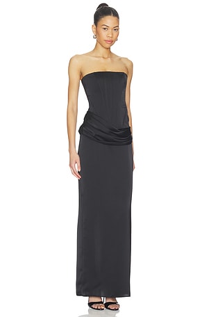 Amanda Uprichard x REVOLVE Rue Gown in Black