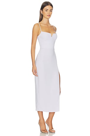 Amanda Uprichard Lyra Midi Dress in Lavender