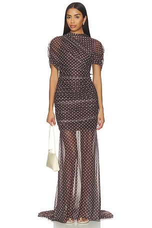X Revolve Evianna Mesh Gown Amanda Uprichard