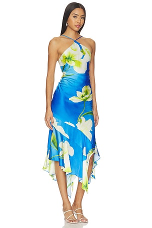 Amanda Uprichard Gabriella Midi Dress in Multi