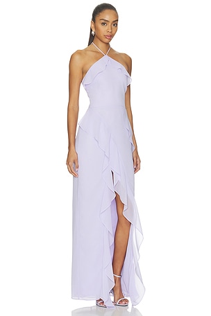 Amanda Uprichard Alessandra Maxi Dress in Purple