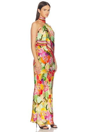 Amanda Uprichard Irena Maxi Dress in Tangerine