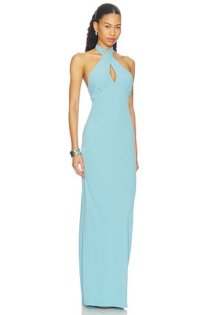 Amanda Uprichard Samara Maxi Dress in Blue