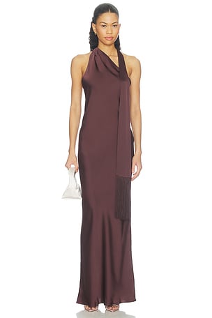 Sonya Maxi Dress With Fringe Amanda Uprichard
